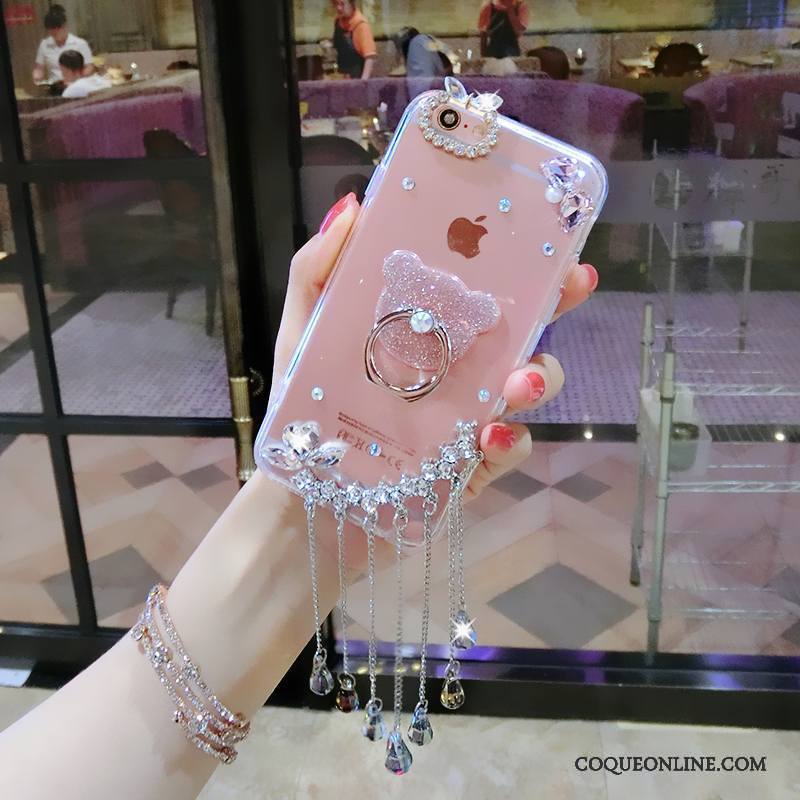 Huawei P9 Anneau Ours Coque De Téléphone Transparent Tout Compris Rose Bleu