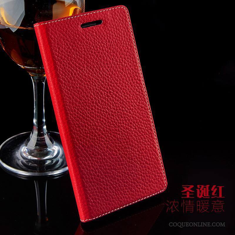 Huawei P9 Clamshell Protection Rouge Coque De Téléphone Tout Compris Incassable Étui En Cuir