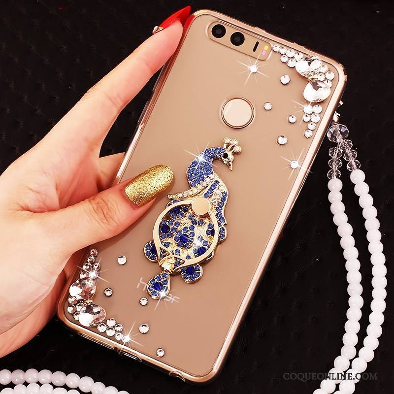 Huawei P9 Coque Anneau Étui Tout Compris Silicone Ornements Suspendus Incassable Strass