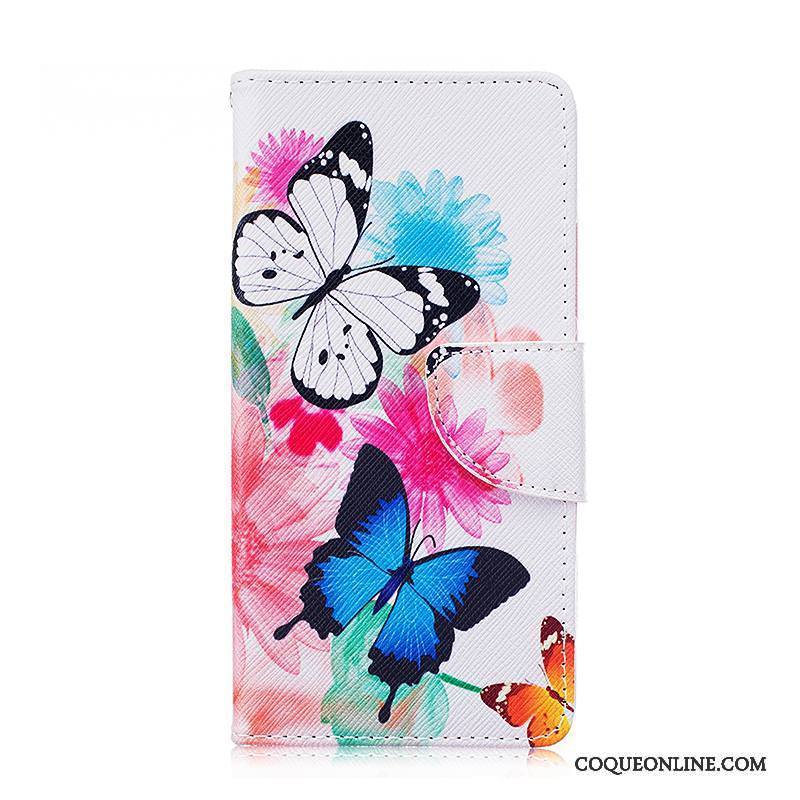 Huawei P9 Coque De Téléphone Dessin Animé Étui En Cuir Housse Noir Peinture Protection