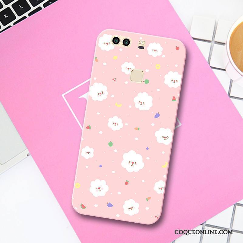 Huawei P9 Coque Dessin Animé Silicone Gaufrage Charmant Tendance Étui Petit