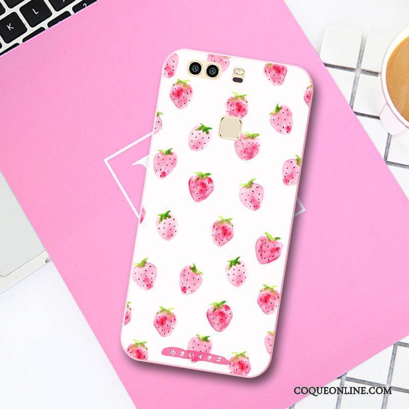 Huawei P9 Coque Dessin Animé Silicone Gaufrage Charmant Tendance Étui Petit