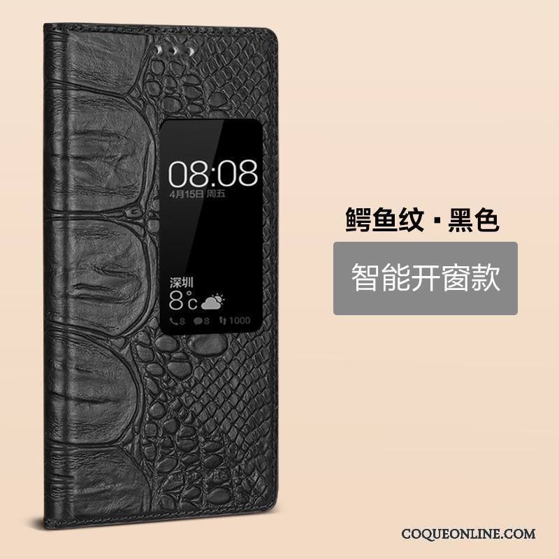 Huawei P9 Coque Protection Cuir Véritable Housse Business Étui En Cuir Incassable Téléphone Portable