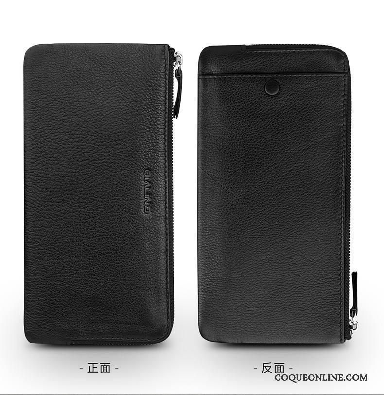 Huawei P9 Coque Sac Rouge Téléphone Portable Business Cuir Véritable Protection Étui En Cuir