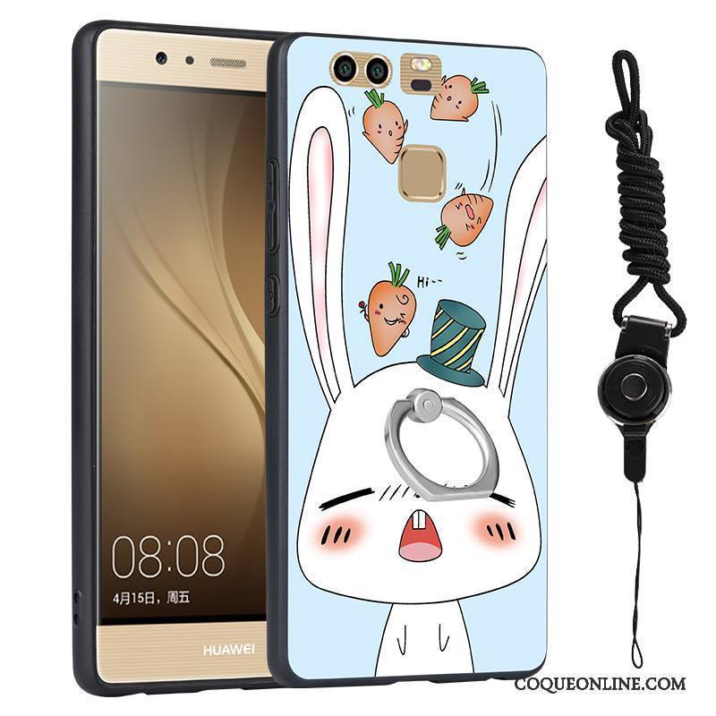 Huawei P9 Coque Étui Rose Protection Tendance Difficile Peinture Ornements Suspendus