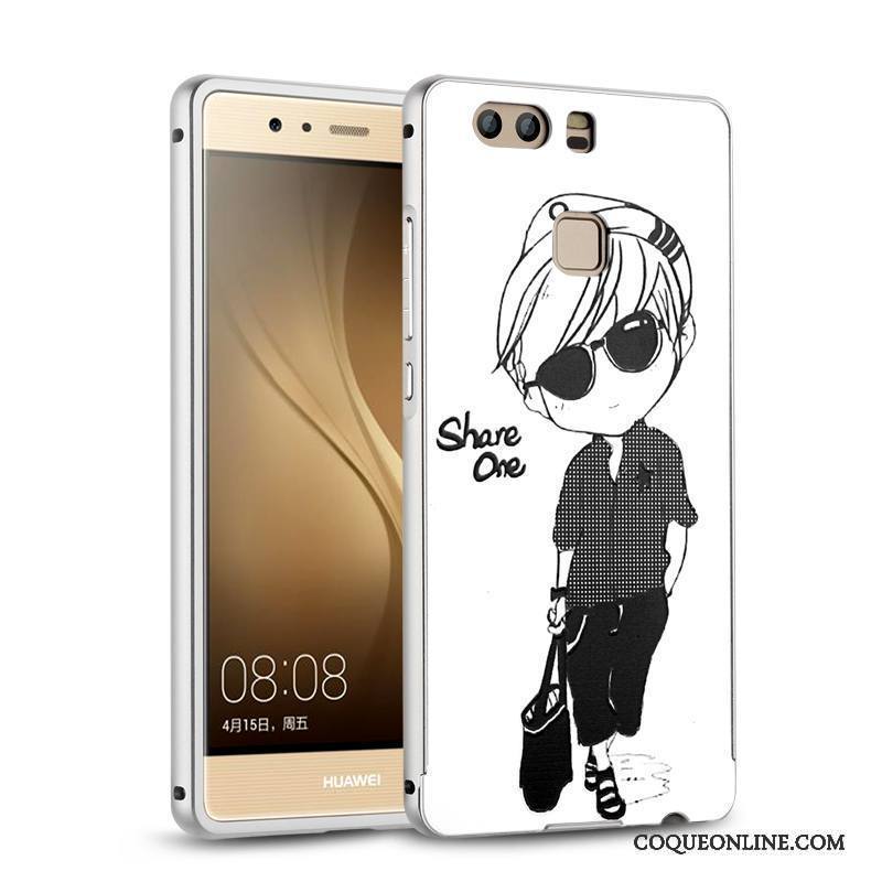 Huawei P9 Couvercle Arrière Protection Border Coque De Téléphone Métal Argent