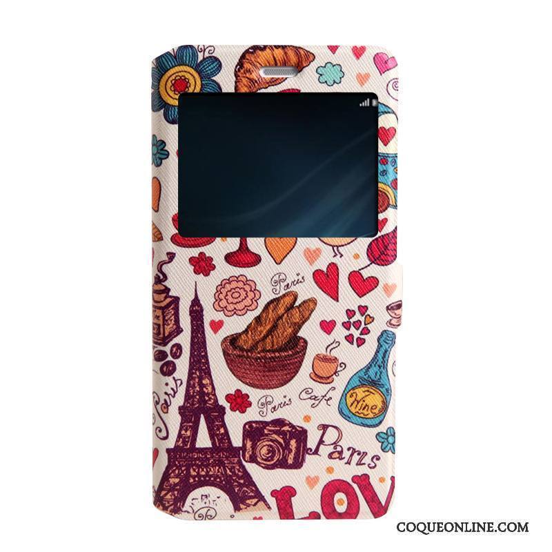 Huawei P9 Lite Coque Peinture Protection Fluide Doux Bleu Étui Housse Ouvrir La Fenêtre