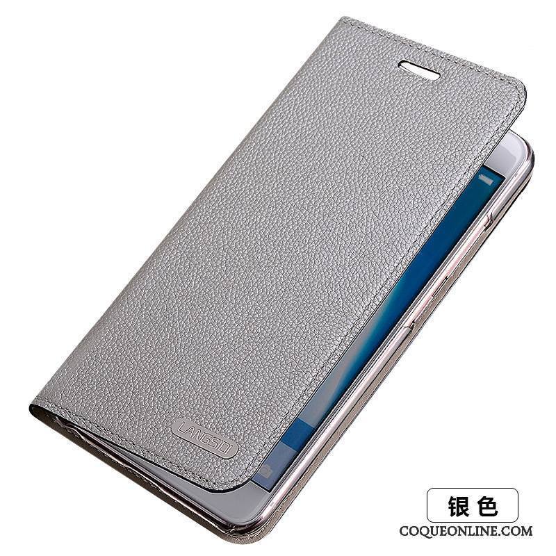 Huawei P9 Lite Coque Protection Bleu Étui Étui En Cuir Cuir Véritable Jeunesse Housse