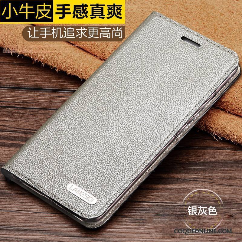 Huawei P9 Lite Cuir Cuir Véritable Coque Protection Étui Petit Clamshell