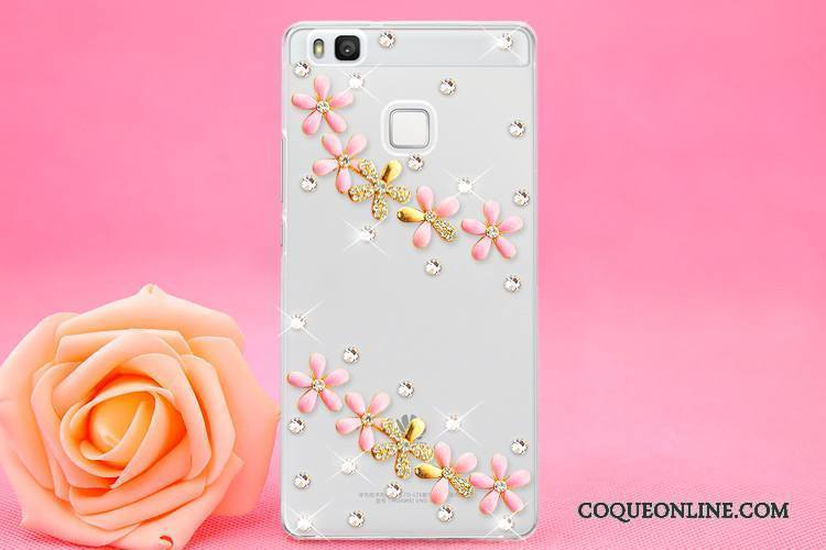 Huawei P9 Lite Ornements Suspendus Protection Coque Jeunesse Strass Étui De Téléphone