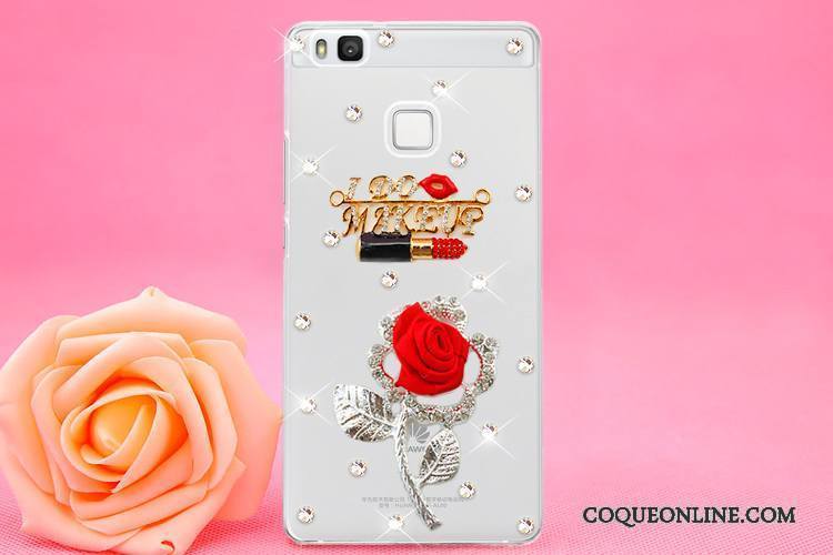 Huawei P9 Lite Ornements Suspendus Protection Coque Jeunesse Strass Étui De Téléphone