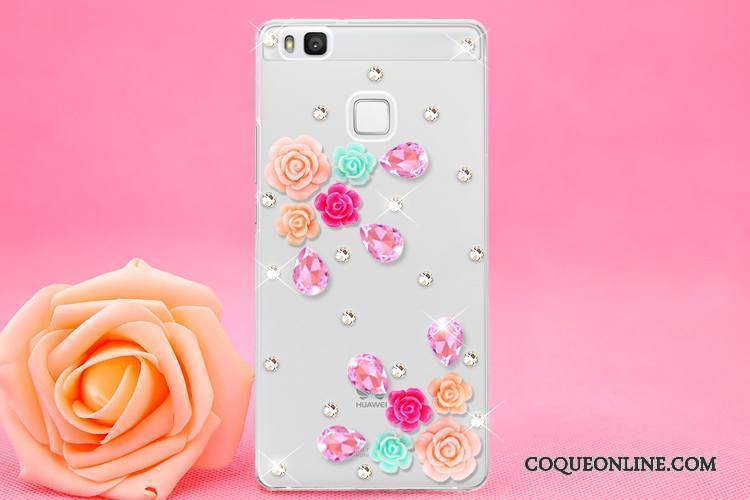 Huawei P9 Lite Ornements Suspendus Protection Coque Jeunesse Strass Étui De Téléphone