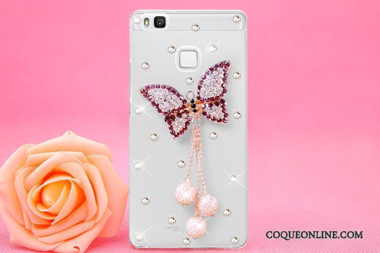 Huawei P9 Lite Ornements Suspendus Protection Coque Jeunesse Strass Étui De Téléphone