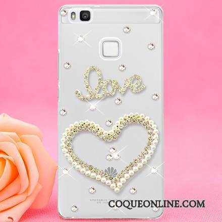 Huawei P9 Lite Ornements Suspendus Protection Coque Jeunesse Strass Étui De Téléphone