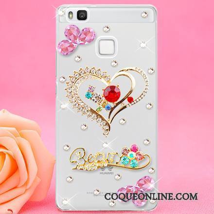 Huawei P9 Lite Ornements Suspendus Protection Coque Jeunesse Strass Étui De Téléphone