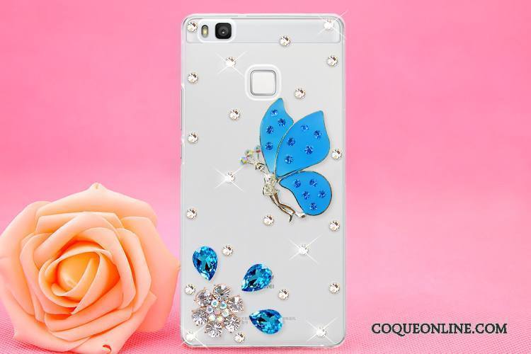 Huawei P9 Lite Ornements Suspendus Protection Coque Jeunesse Strass Étui De Téléphone