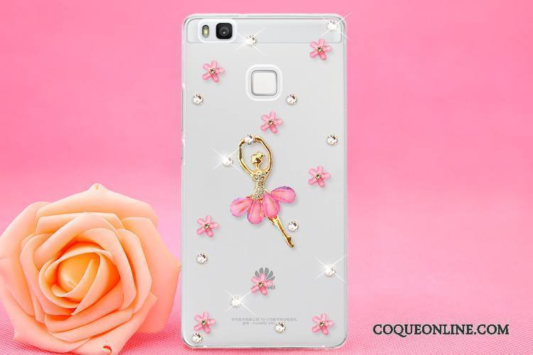 Huawei P9 Lite Ornements Suspendus Protection Coque Jeunesse Strass Étui De Téléphone