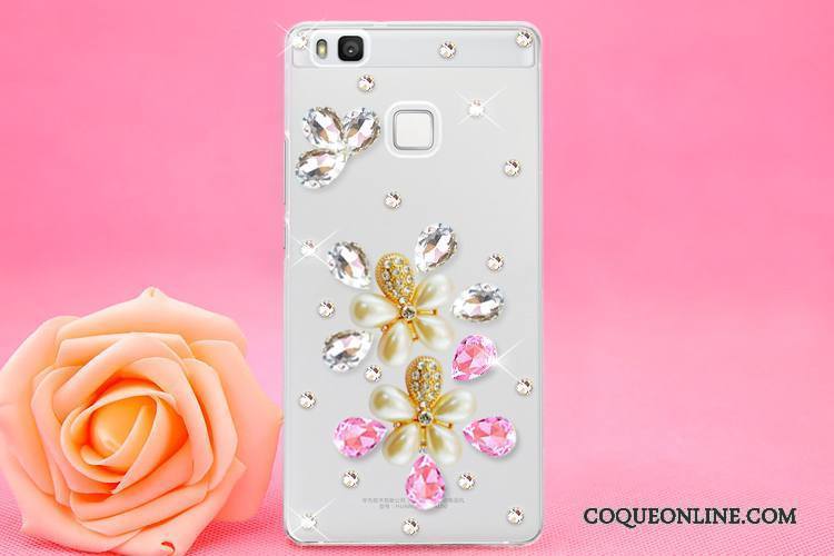 Huawei P9 Lite Ornements Suspendus Protection Coque Jeunesse Strass Étui De Téléphone