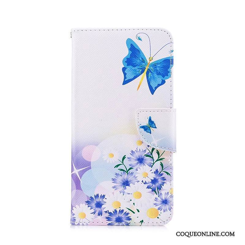 Huawei P9 Lite Protection Bleu Étui Peinture Étui En Cuir Housse Coque De Téléphone