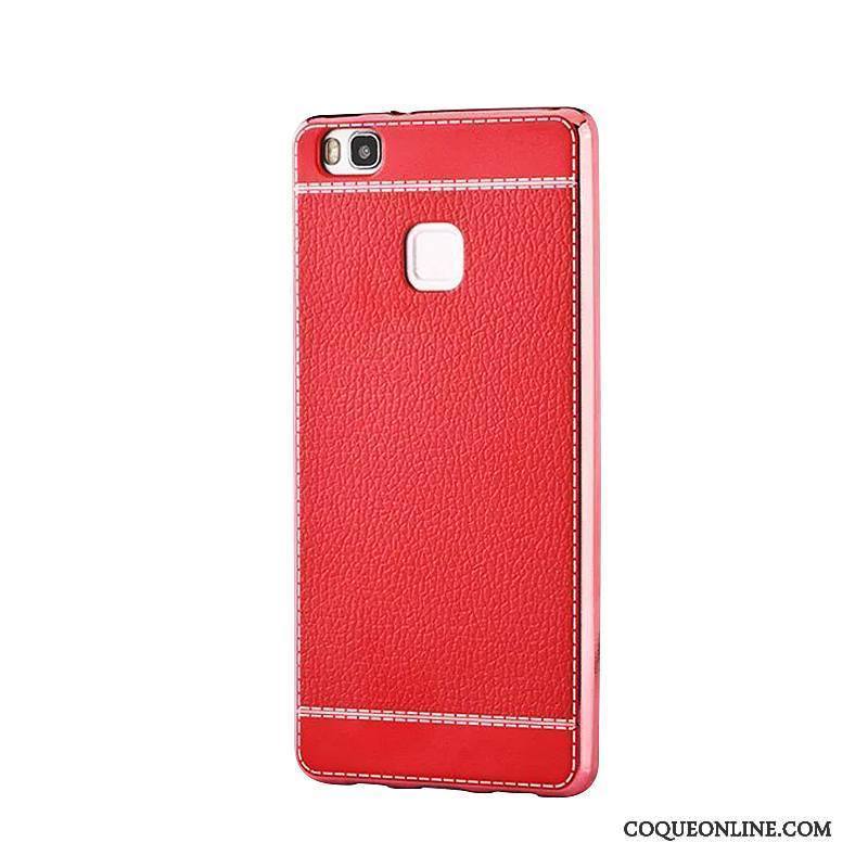 Huawei P9 Lite Protection Modèle Fleurie Marron Placage Jeunesse Business Coque De Téléphone