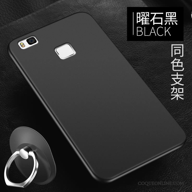 Huawei P9 Lite Silicone Jeunesse Incassable Coque Simple Tout Compris Noir