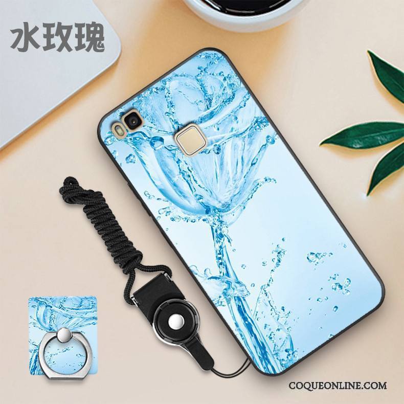 Huawei P9 Lite Silicone Jeunesse Légère Incassable Coque Bleu Clair Étui
