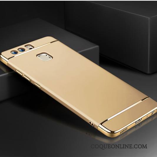 Huawei P9 Plus Argent Coque De Téléphone Pu Étui Difficile Protection Tout Compris