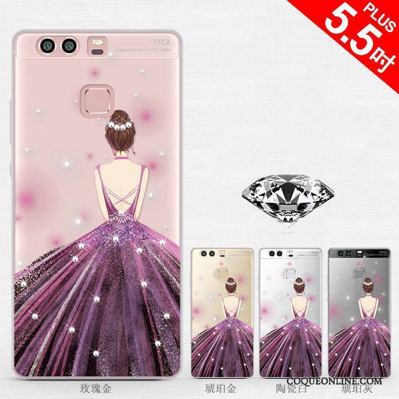 Huawei P9 Plus Coque De Téléphone Incassable Dessin Animé Silicone Étui Charmant Tendance