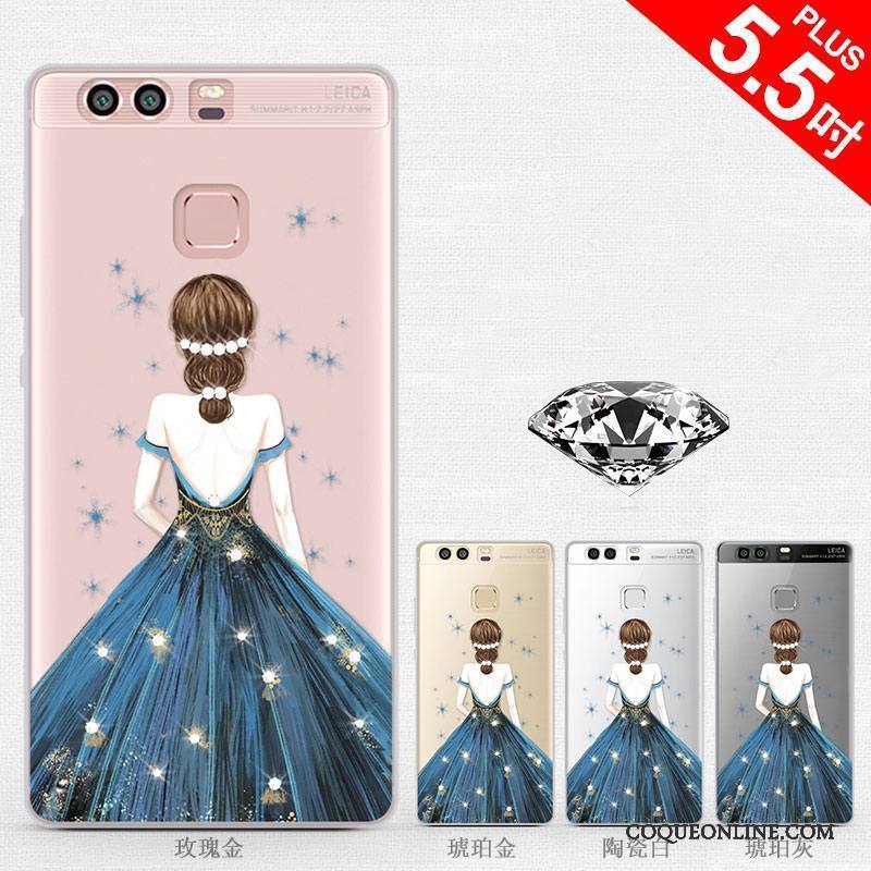 Huawei P9 Plus Coque De Téléphone Incassable Dessin Animé Silicone Étui Charmant Tendance