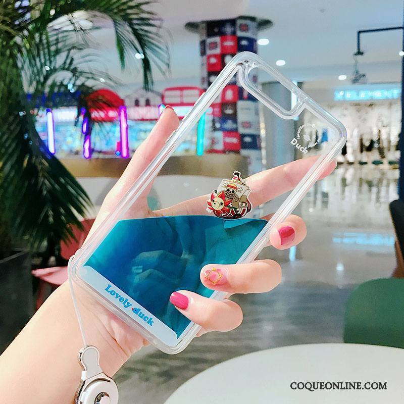Huawei P9 Plus Coque De Téléphone Liquide Couler Charmant Rose Canard Dessin Animé