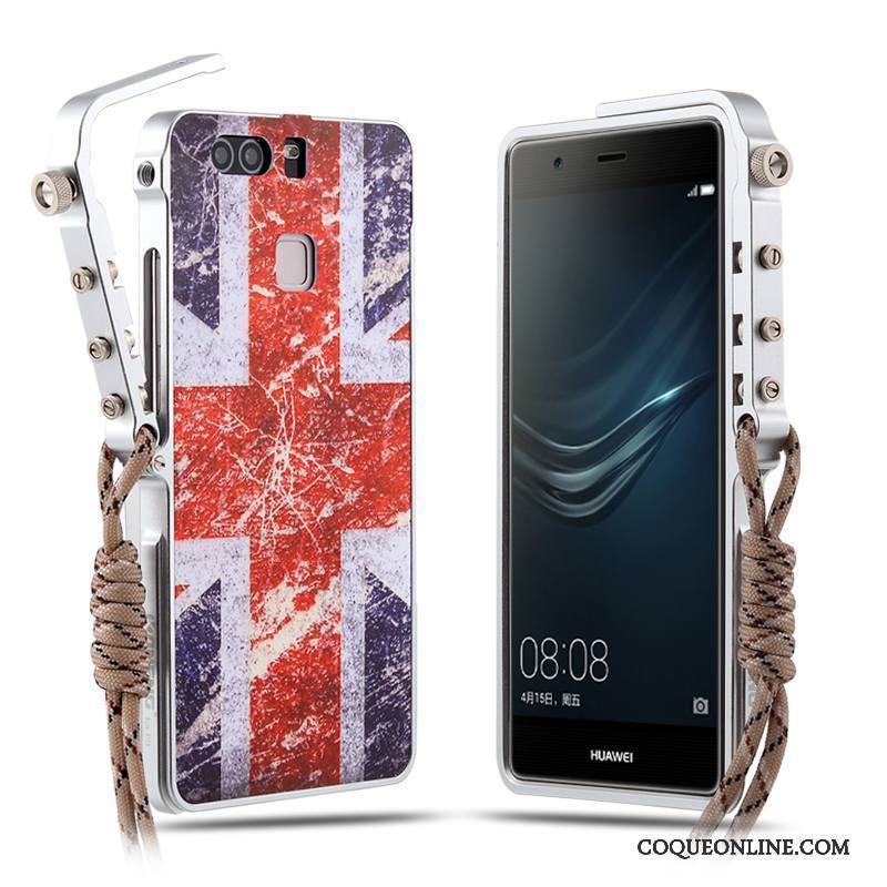 Huawei P9 Plus Coque De Téléphone Protection Métal Tendance Or Personnalité Incassable