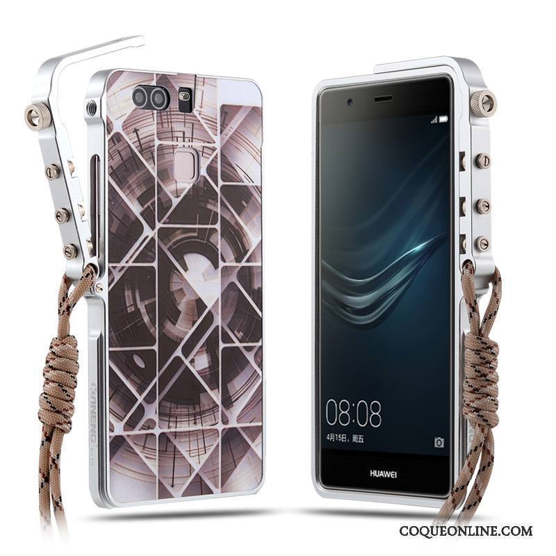 Huawei P9 Plus Coque De Téléphone Protection Métal Tendance Or Personnalité Incassable