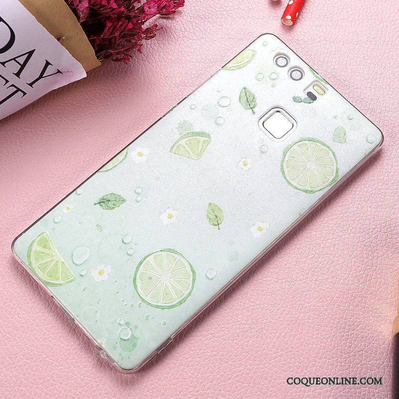 Huawei P9 Plus Coque De Téléphone Transparent Multicolore Tout Compris Original Protection Étui