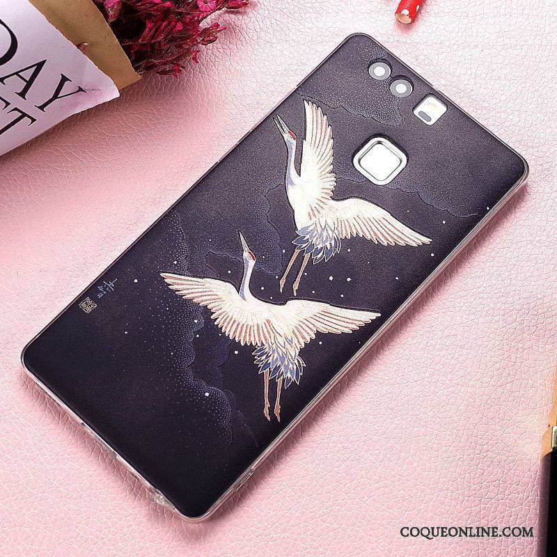 Huawei P9 Plus Coque De Téléphone Transparent Multicolore Tout Compris Original Protection Étui