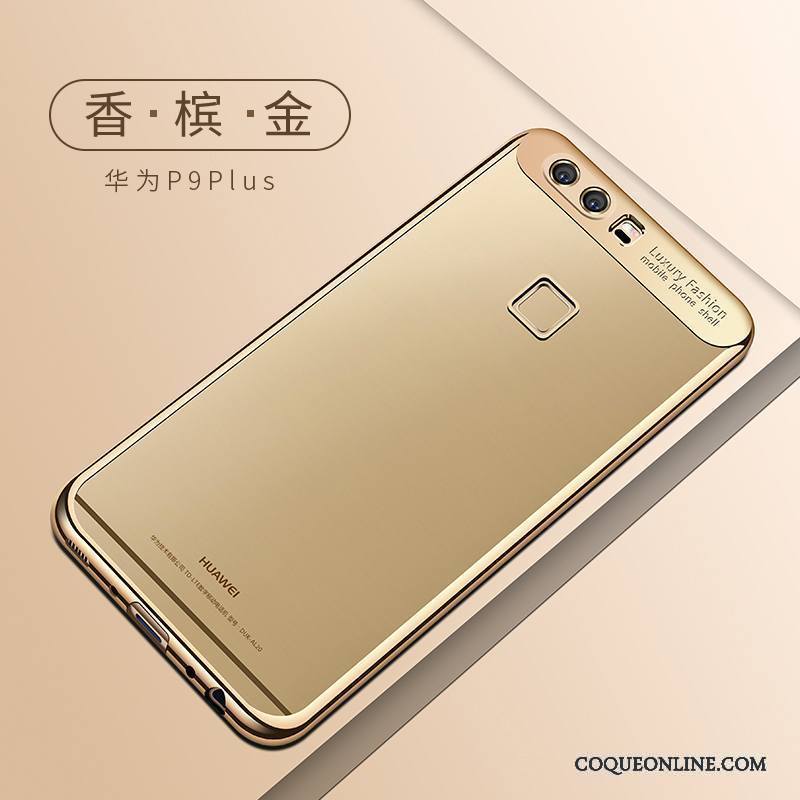 Huawei P9 Plus Coque Fluide Doux Très Mince De Téléphone Or Étui Protection