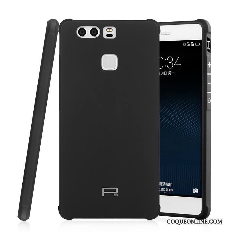 Huawei P9 Plus Jeunesse Incassable Fluide Doux Étui Coque De Téléphone Noir Tendance