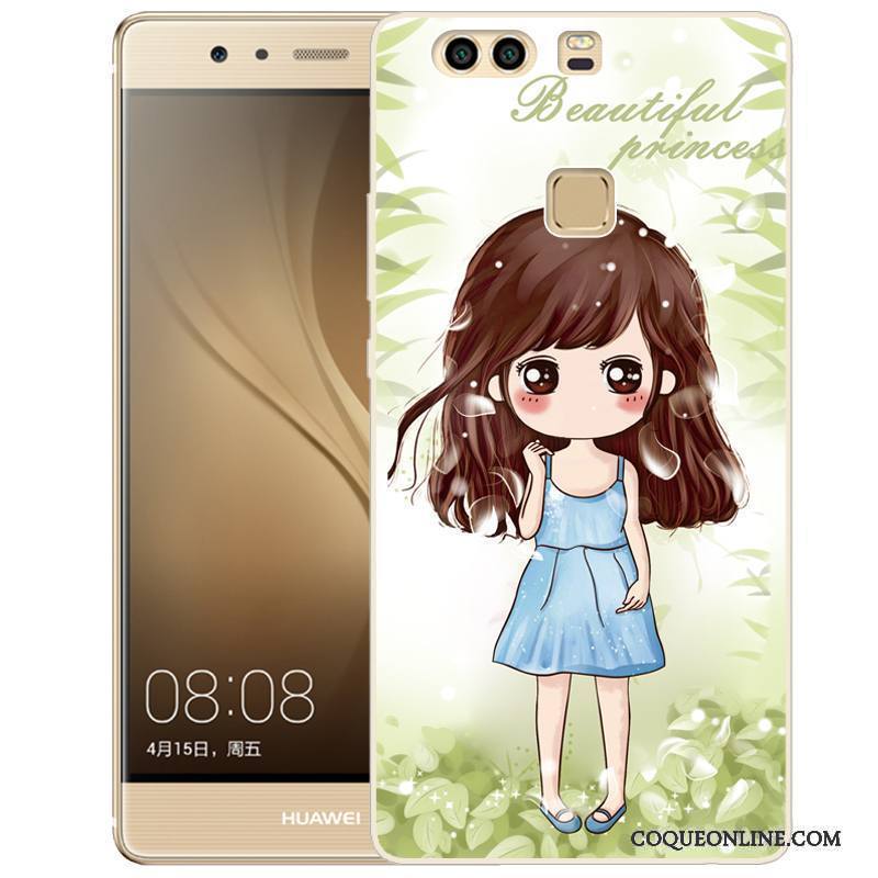 Huawei P9 Plus Peinture Rose Fluide Doux Silicone Coque De Téléphone Téléphone Portable Étui