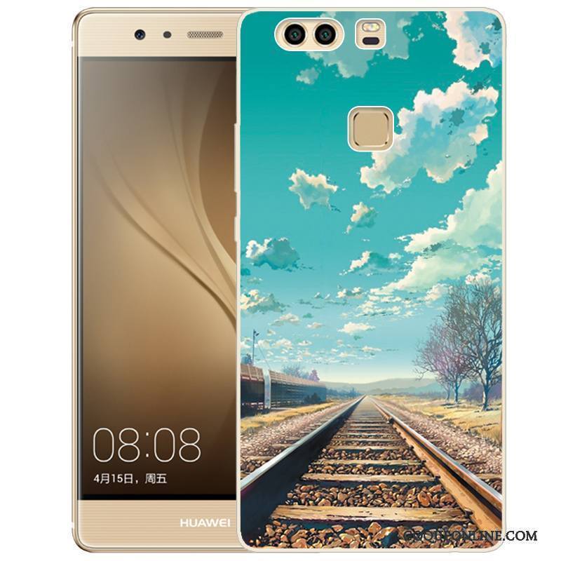 Huawei P9 Plus Peinture Rose Fluide Doux Silicone Coque De Téléphone Téléphone Portable Étui