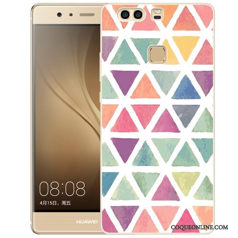 Huawei P9 Plus Peinture Rose Fluide Doux Silicone Coque De Téléphone Téléphone Portable Étui