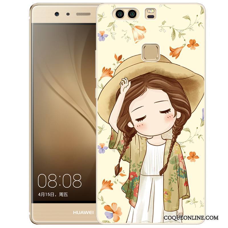 Huawei P9 Plus Peinture Rose Fluide Doux Silicone Coque De Téléphone Téléphone Portable Étui