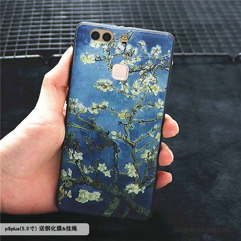 Huawei P9 Plus Personnalité Coque De Téléphone Protection Incassable Tout Compris Peinture À L'huile Étui