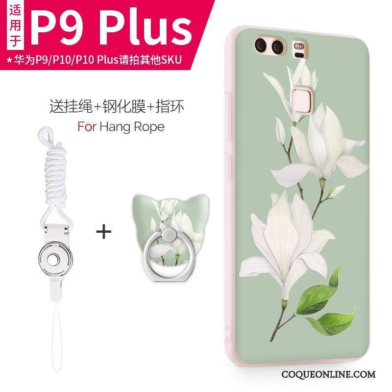 Huawei P9 Plus Protection Silicone Très Mince Rose Étui Coque De Téléphone Incassable