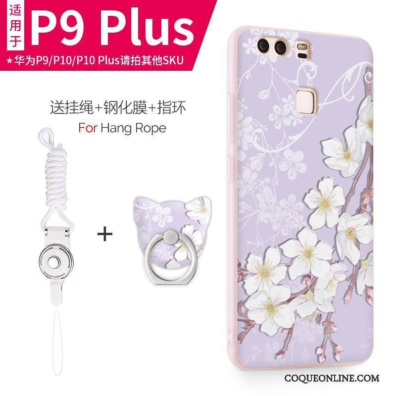 Huawei P9 Plus Protection Silicone Très Mince Rose Étui Coque De Téléphone Incassable