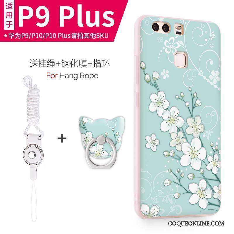 Huawei P9 Plus Protection Silicone Très Mince Rose Étui Coque De Téléphone Incassable
