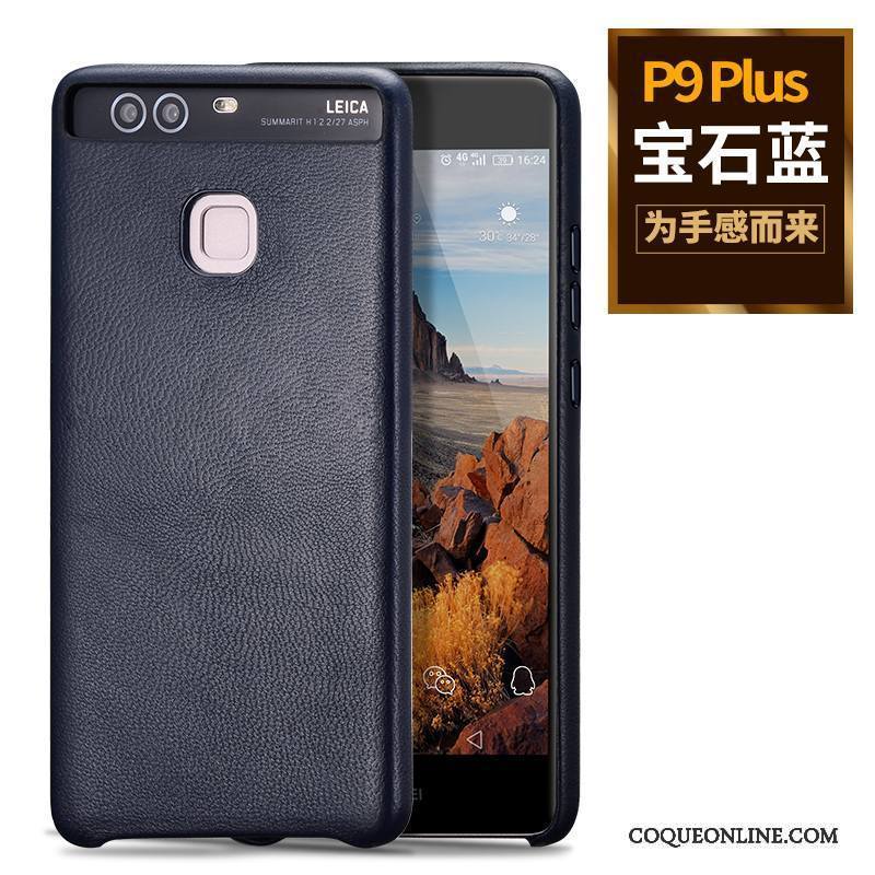 Huawei P9 Plus Protection Téléphone Portable Business Haute Qualité Noir Légère Coque De Téléphone