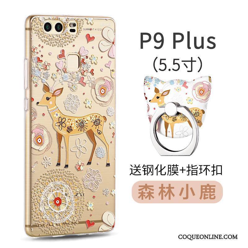Huawei P9 Plus Silicone Coque De Téléphone Délavé En Daim Fluide Doux Personnalité Protection Créatif