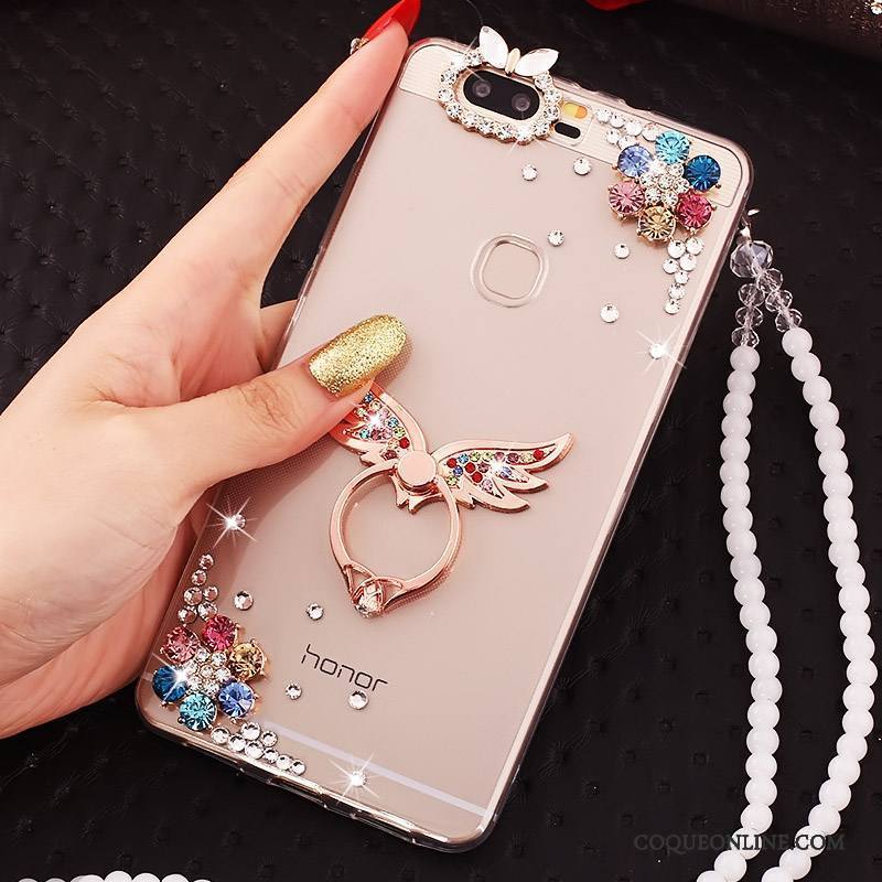 Huawei P9 Plus Strass Étui Incassable Coque De Téléphone Transparent Protection Fluide Doux