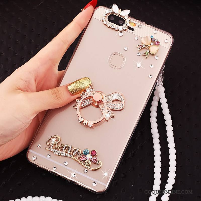 Huawei P9 Plus Strass Étui Incassable Coque De Téléphone Transparent Protection Fluide Doux