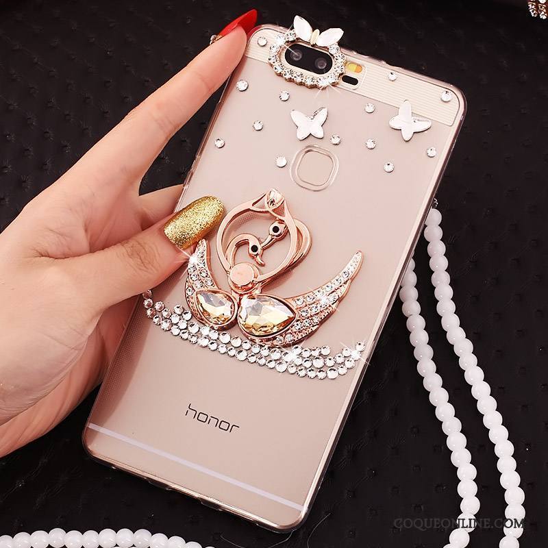 Huawei P9 Plus Strass Étui Incassable Coque De Téléphone Transparent Protection Fluide Doux