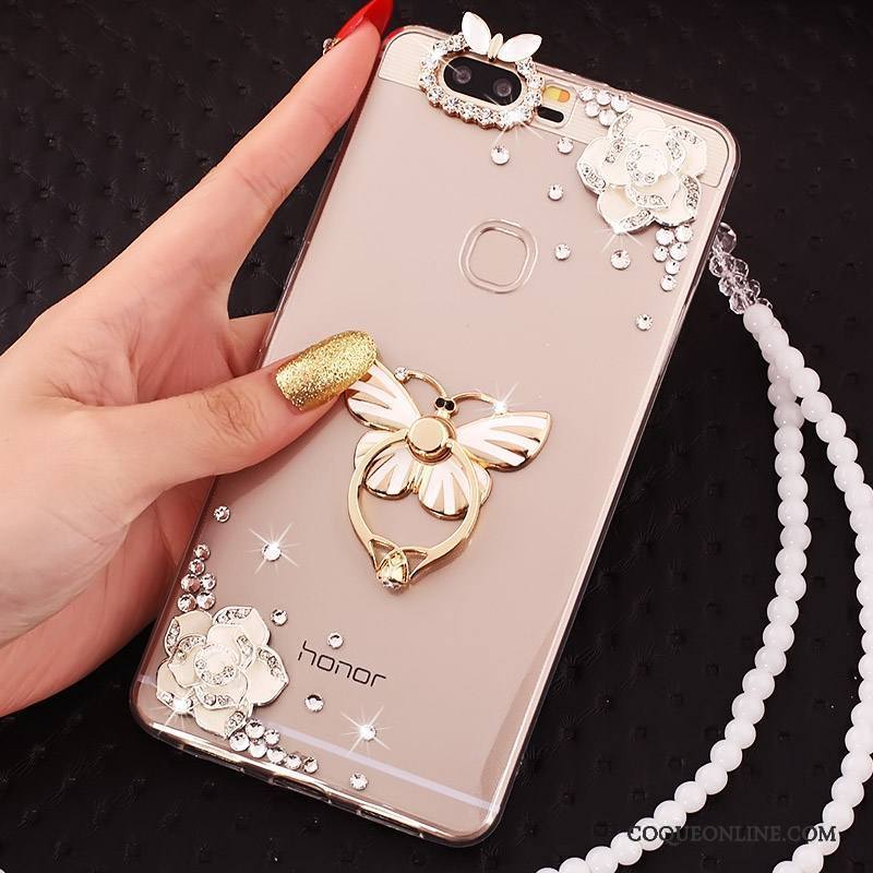 Huawei P9 Plus Strass Étui Incassable Coque De Téléphone Transparent Protection Fluide Doux